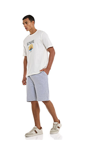 R&B Grey Melange MNW- LOUNGE SHORTS-S-XXL