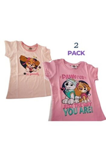 PAW PATROL Prințese Tricou Paw Patrol, fete, set 2 buc, bumbac