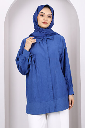 İmajButik Indigo Sleeve Laced Tunic