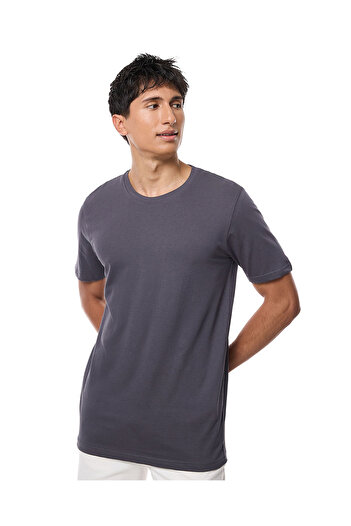 R&B Stone Grey MCB-CREW NECK TEES -S-XXXL