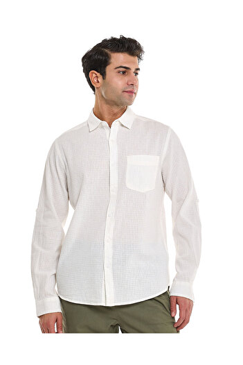 R&B Ivory MCF-LS-SHIRT-S-XXL