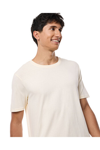 R&B Light Yellow MCB-CREW NECK TEES -S-XXXL