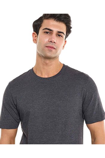R&B Anthra Melange MCB-CREW NECK TEES -S-XXXL