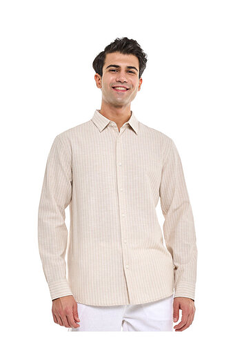 R&B Beige MCF-LS-SHIRT-S-XXL