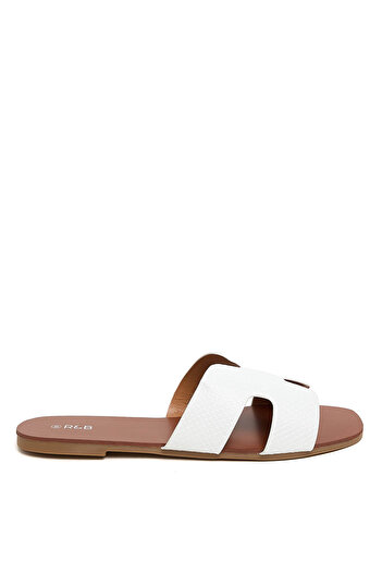 R&B Ivory LADIES BASIC FLAT SANDALS W-H 36-41