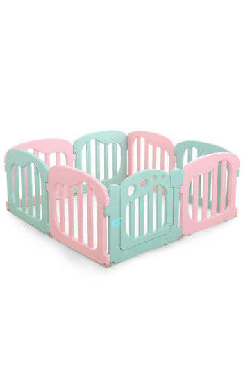 Nichiduta Garden Nichiduta Garden Ice Cream Pink/Blue modular playground fence, with rounded edges 152x152x65