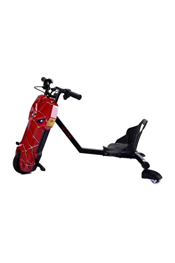 rexa Spider-Themed Electric Drift Trike for Kids - 360° Spinning Ride-On