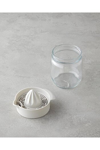 English Home Zoe Glass Lemon Squeezer 425 ml Cream