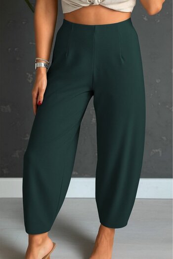 Viyamo New Season Women's Crepe Fabric Large Size Balloon Casual Pants