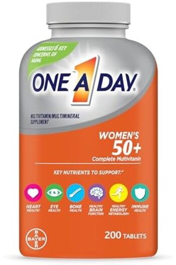 One A Day Women’s 50+ Healthy Advantage Multivitamins, Supplement with Vitamins A, C, E, B1, B2, B