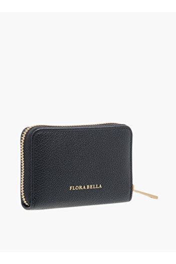 Flora Bella by Shoexpress Textured Wallet with Zip Closure - W 10 x H 8 x D 5 cm