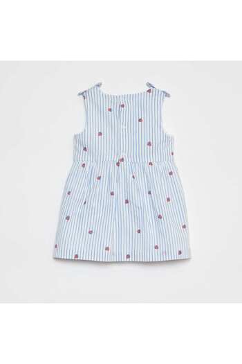 KIABI Sleeveless cotton voile dress WHITE
