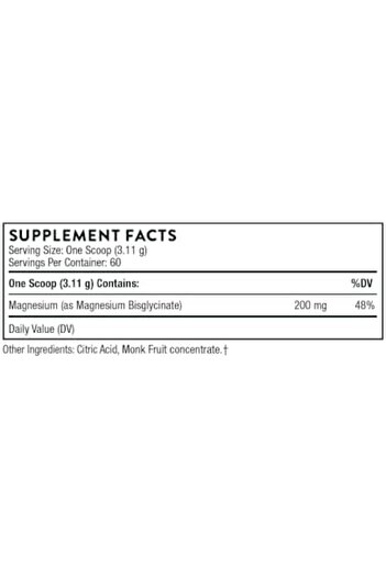 Thorne Magnesium Bisglycinate - Powdered Magnesium Formula - Support Restful Sleep, Muscle Relaxatio