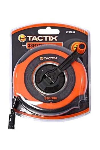 Tactix Measuring Tape With Handle Orange/Black 10meter