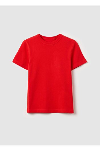Ovs Solid Colour T-Shirt In Organic Cotton