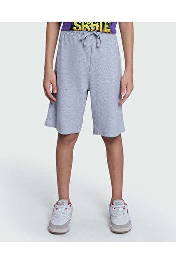Ovs Basic Shorts In Grey Melange – Boys’ Pick
