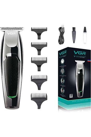 VGR V-030 Professional Fast Charging Hair Clipper Silver/Black 15x4.5x4cm