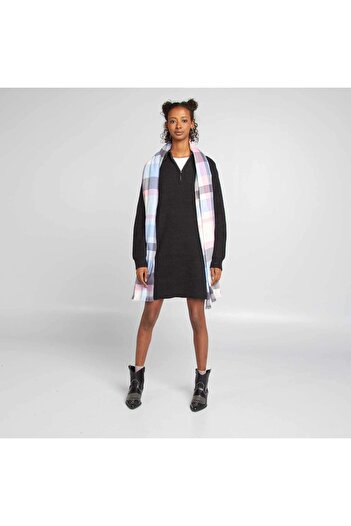 KIABI Jumper dress with zip-up high neck black