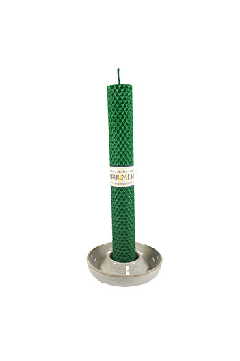 CARUL CU MIERE HANDMADE candle made of natural wax, honeycomb pattern, 26 cm x 3 cm
