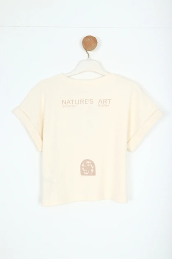 NK 38811 BLOOM T-SHIRT ΚΡΕΜΑ ΚΟΡΙΤΣΙΑ