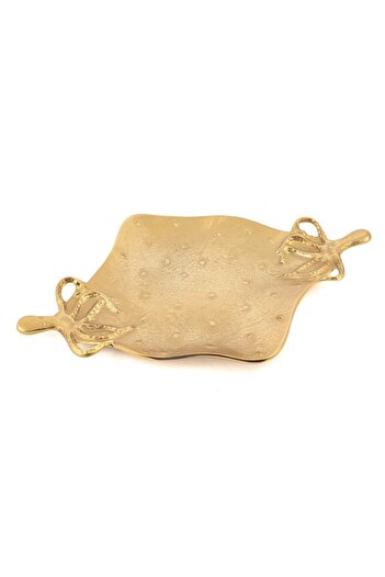 Mikasa Moor Gold Polyp Metal Dekor Tabak 55x37cm