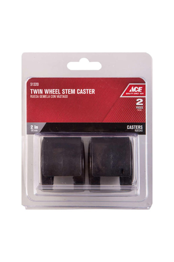 ACE 2-Piece Swivel Plastic Wheel Stem Caster 2 Inch
