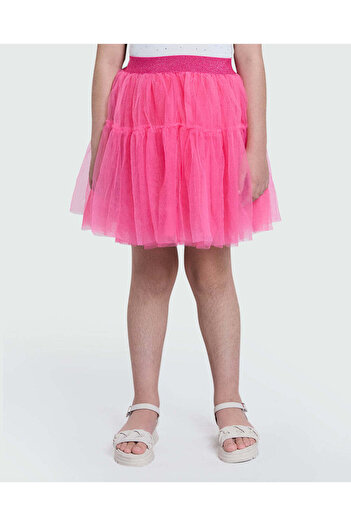 Ovs Mesh Skirt In Sangria Sunset By