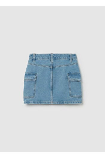 Ovs Denim Miniskirt With Pockets