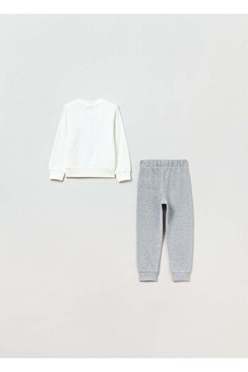 Ovs Housebrand Jogging Set With Printed Top And Joggers