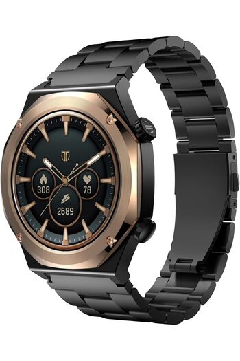 Titan Maestro Smart Watch, 1.43" AMOLED Display, Titanium Case with Metal Band, GPS Navigation, Blue