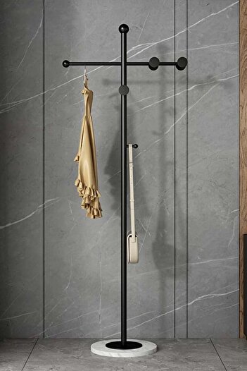 Generic a modern, minimalist floor-standing coat, Abaya and clothes rack, a Nordic and light luxury design
