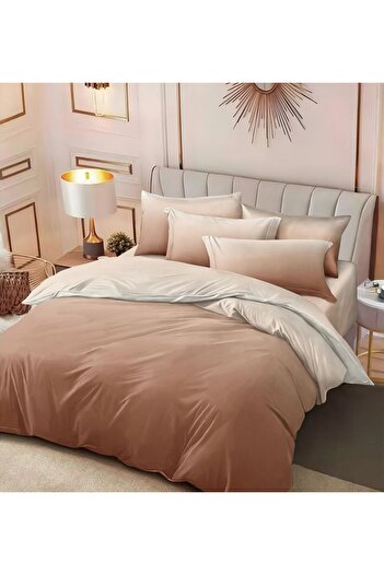 CHIRASO FINE Cotton Bedding Set, ELASTIC Sheet 180x200+25cm, Duvet Cover 200x230cm 4 Pillowcases