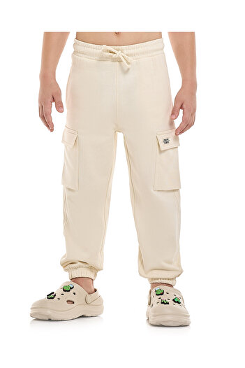 R&B Cream BOYS KNIT BOTTOM 2-8Y