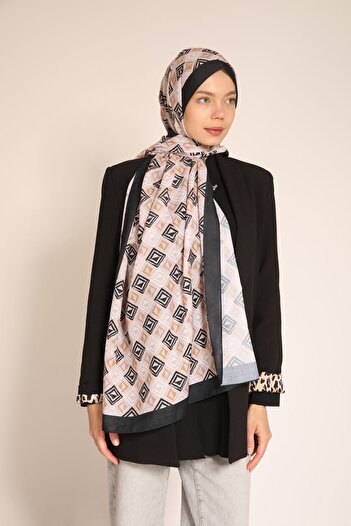 BERCHEM SCARF Akel Geometric Patterned Shawl – Modern and Elegant Chic