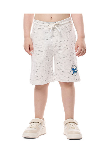 R&B Ivory BOYS KNIT SHORTS 2-8Y