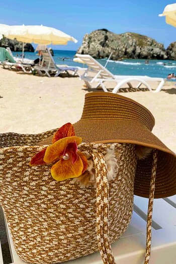 BHR Creative Jute Straw Beach and Shoulder Bag