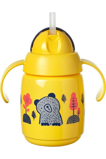tommee tippee Superstar Weighted Straw Cup for Toddlers, Anti-Leak with Hygienic BACSHIELD, 300ml, S