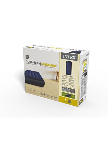 Intex 64756 Dura-Beam Standard Classic Downy Air Bed, 76 X 191 X 25 Cm