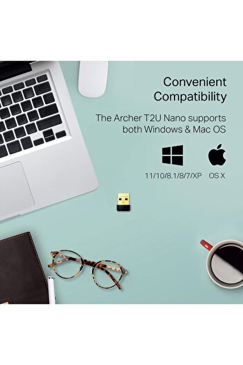 TP-LINK Archer T2U Nano AC600 USB Wireless Network Adapter (Dual Band 2.4/5GHz)