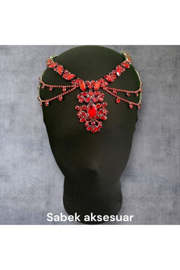 Sabek Bujiteri Lunaria- Stone Frontlet Bridal Henna Engagement