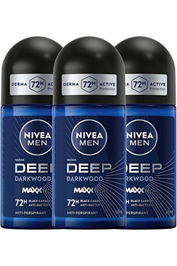 NIVEA Men's Deodorant Deep Black Carbon