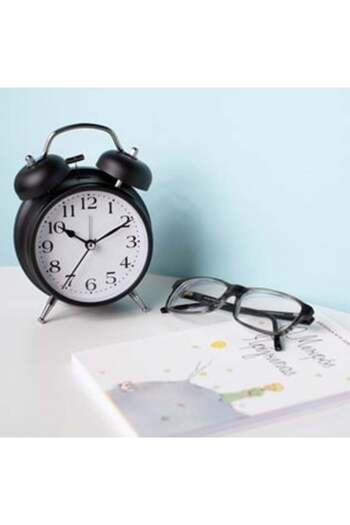 OEM Black Vintage Alarm Clock 16 x 12 x 5.5 cm