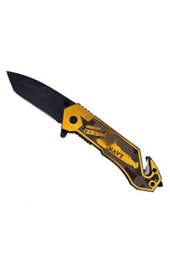 dalimag Manual Folding Knife Model Navy, Golden