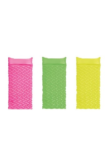 rexa Tote 'N Float Inflatable Wave Mat – Assorted Colors – 229x86 cm – Pool & Beach Float