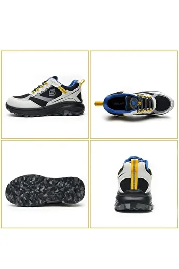 SLIMTA Men's & Women's Extra Lightweight Mesh Safety Shoes Steel Toe Sporty Design for All Seasons