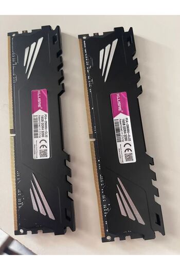 GÜMRÜK BEY مجموعة ذاكرة الوصول العشوائي Kllisre 16 جيجابايت (2x8 جيجابايت) DDR4 3200 ميجا هرتز PC4-25600U CL22 لسطح المكتب - قطعتان متوافقتان