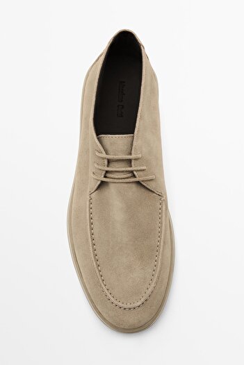 Massimo Dutti Yumuşak dokulu deri bot model ayakkabı
