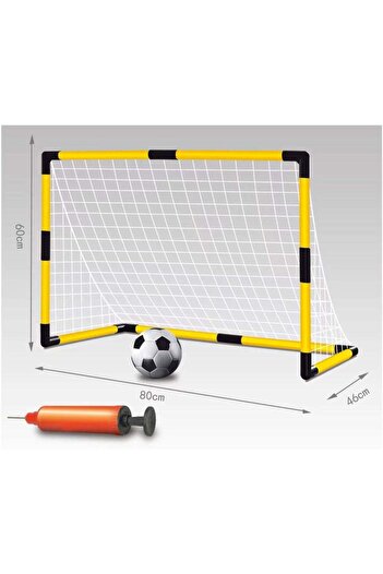 Toybox Football/Soccer Goal Post Set | Plastic | Contains Pump, Goal Post And Football 80X60X46