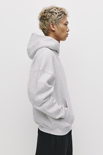 Pull & Bear Kapüşonlu bol kesim sweatshirt