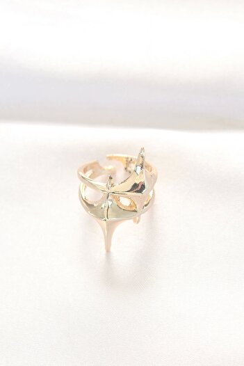 Skygo Star Model Gold Color Adjustable Ring